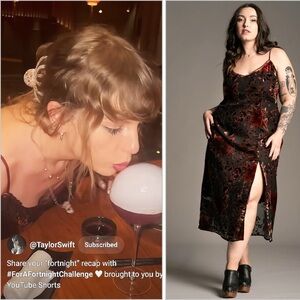 Little Lies Rooms On Fire Devore Slip NWT (Seen on Taylor Swift - sold out!)